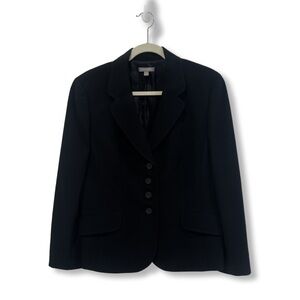 ANN TAYLOR  4 Button Blazer 
Black size 14